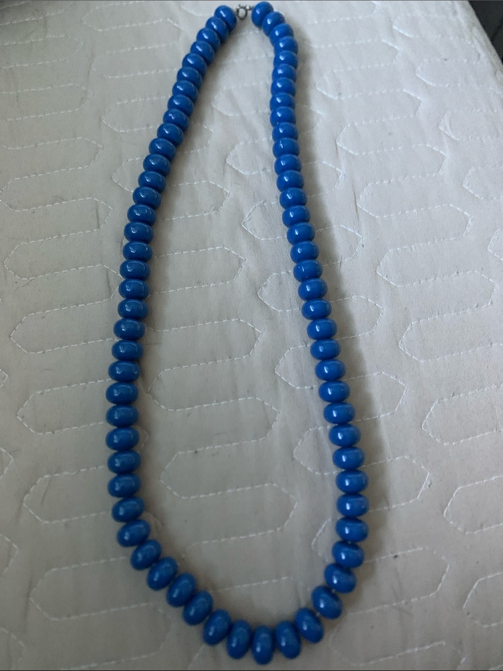Classic Blue Beaded Necklace for Women